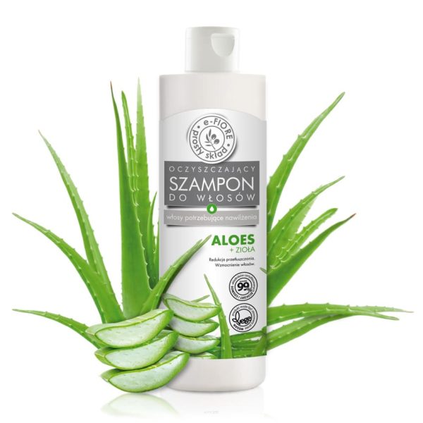 Oczyszczający Szampon z Aloesem 280ml E-Fiore NaszeNaturalne Big Szampon Aloes Wizualizacja