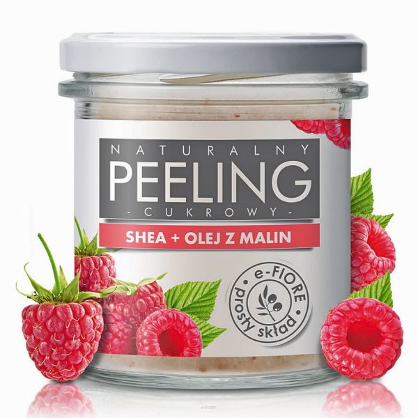 Naturalny Peeling Cukrowy Malinowy 300g E-Fiore NaszeNaturalne Peeling Malinowy