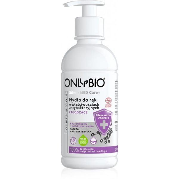 Silver Med Care+ Mydło o Właściwościach Antybakteryjnych Łagodzące 250ml OnlyBio NaszeNaturalne Silver Med Care Mydlo O Wlasciwosciach Antybakteryjnych Lagodzace Ml Onlybio