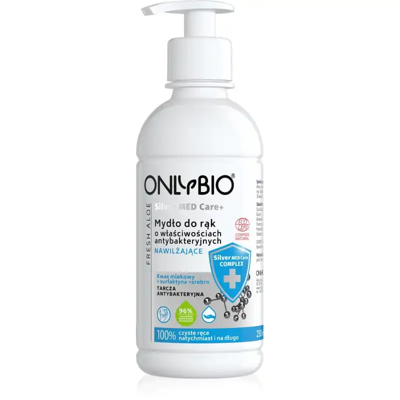 Silver Med Care+ Mydło o właściwościach antybakteryjnych nawilżające 250ml OnlyBio