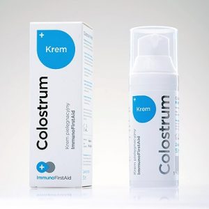 Colostrum-krem-pielęgnacyjny-łagodzący-nawilżający-odmładzający-do twarzy-Immuno First Aid-50ml-Colostrum Polska