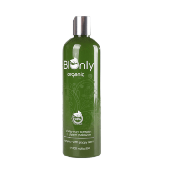 naturalny-łagodny-odżywczy-szampon-do włosów-suchych-zniszczonych-z olejem makowym-bionly-organic-300ml