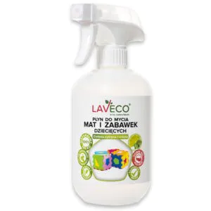 Naturalny Płyn Do Czyszczenia Mat i Zabawek Dziecięcych Cytryna 500ml Laveco