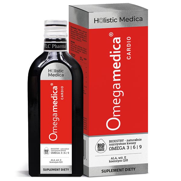 Kwasy Omega 3-6-9 Omegamedica Cardio w Płynie Na Układ Krążenia 250ml Holistic Medica