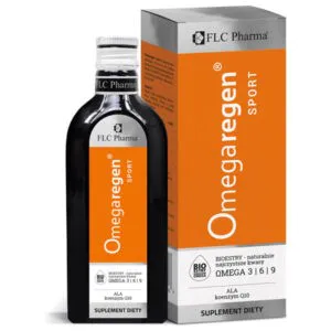 Kwasy Omega 3-6-9 Omegaregen Sport w Płynie Koenzym Q10 250ml FLC Pharma