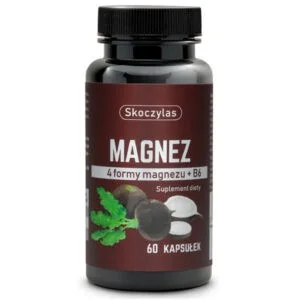 Magnez 4 formy + B6 Czarna Rzepa 60 Kapsułek Skoczylas