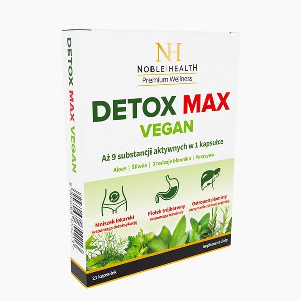 Detox Max Vegan 21 Kapsułek Noble Health