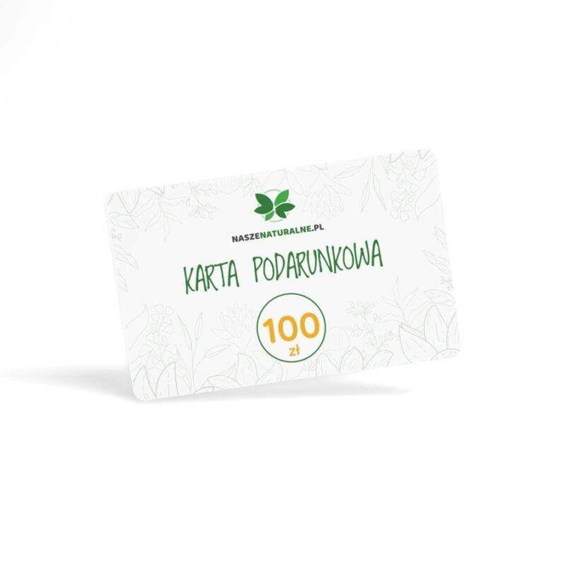 Karta podarunkowa Nasze Naturalne 100 zł NaszeNaturalne Karta Podarunkowa