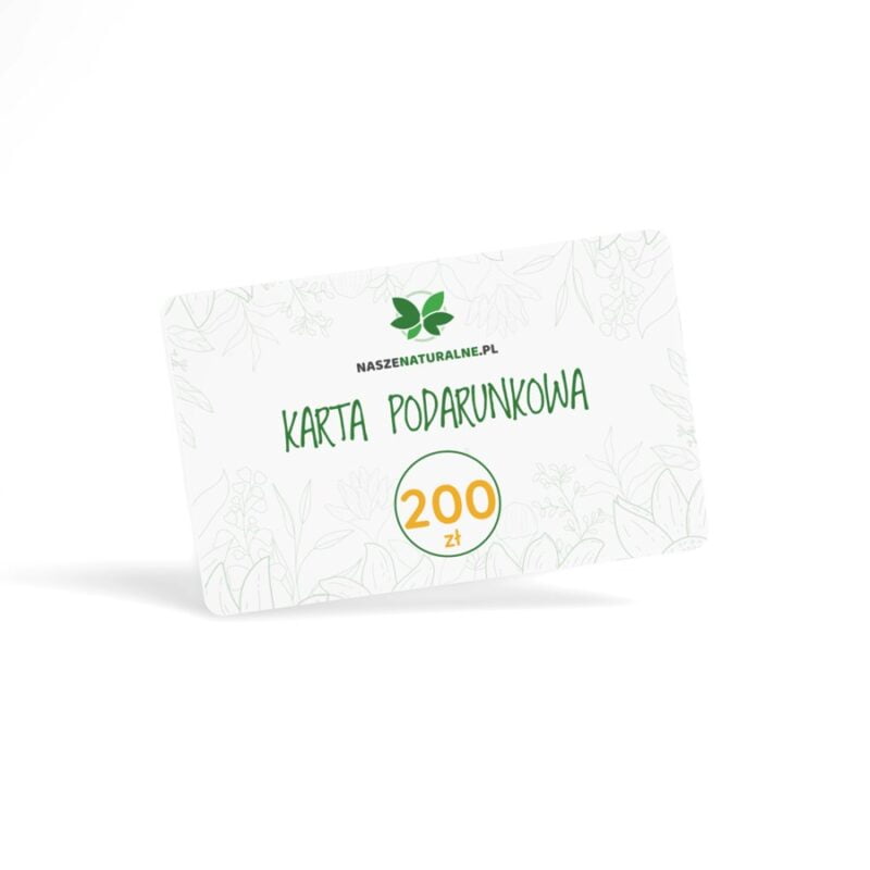 Karta podarunkowa Nasze Naturalne 200 zł NaszeNaturalne Karta Podarunkowa