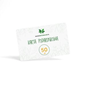 Karta podarunkowa Nasze Naturalne 50 zł NaszeNaturalne Karta Podarunkowa
