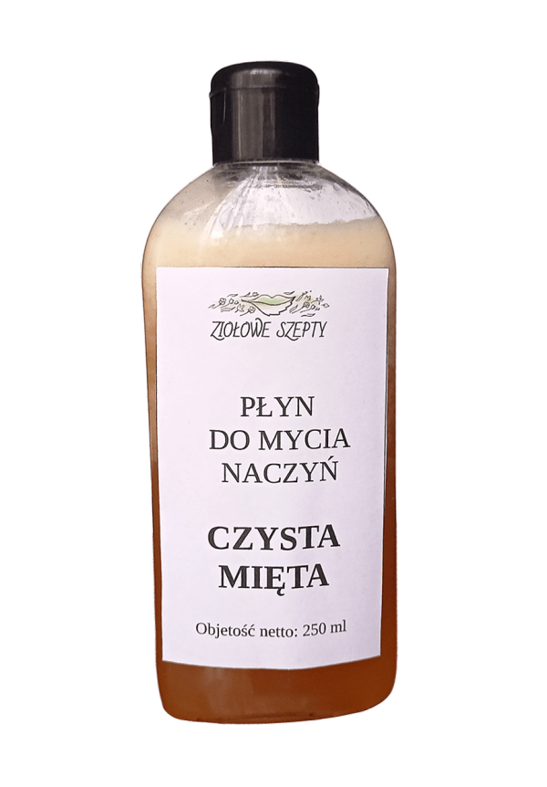 Płyn Do Naczyń Czysta Mięta 250ml Ziołowe Szepty NaszeNaturalne Plyn Czysta Mieta Ml