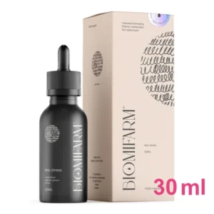 Macerat konopny Less Stress na redukcję stresu 30ml Biomi Farm macerat konopny NaszeNaturalne Less-stress-30ml