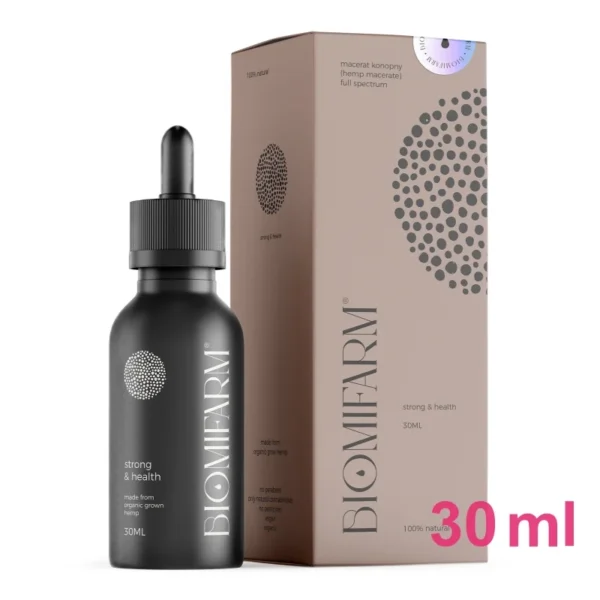Strenght & Health 30ml Biomi Farm macerat konopny NaszeNaturalne Strenght-health-30ml