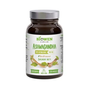 Ashwagandha (Żeń-szeń Indyjski) 400 mg - 10% Witanolidów 120 kaps. BIOWEN