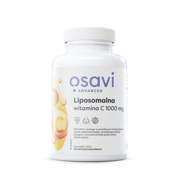 Liposomalna Witamina C 1000 mg - 120 Kaps. Wegańskich Osavi NaszeNaturalne Pc Witamina C Liposomalna Plf