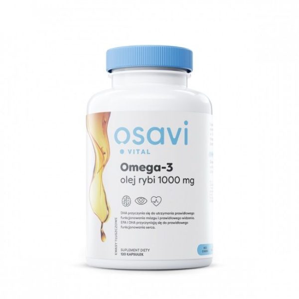 Omega-3 Olej Rybi 1000 mg 60 Kapsułek Osavi NaszeNaturalne Osavi Omega Olej Rybi Mg Kapsulek