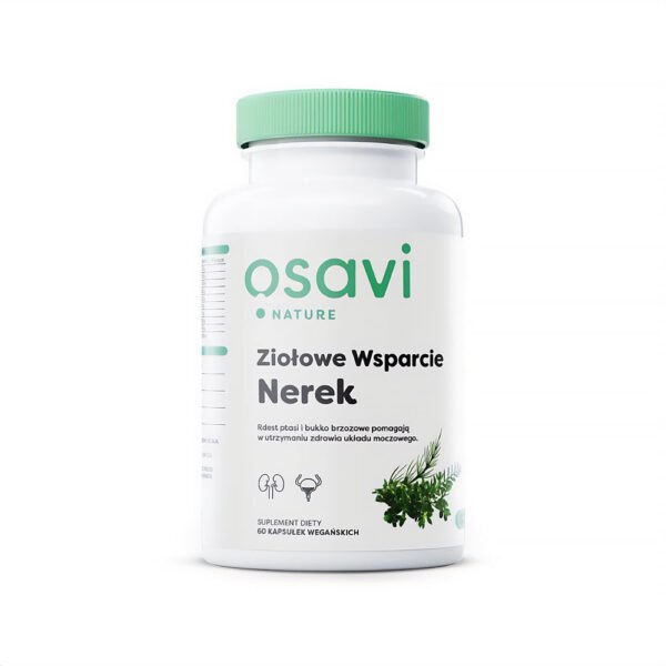 Ziołowe Wsparcie Nerek 60 Kaps. Osavi ziołowe wsparcie nerek,ziołowe wsparcie nerek osavi,wsparcie pracy nerek,wsparcie oczyszczania nerek,co na wsparcie nerek,naturalne wsparcie nerek,zioła na nerki,zioła na nerki i układ moczowy,zioła na nerki i wątrobę NaszeNaturalne Suplement-diety-ziołowe-wsparcie-nerek-60-kaps