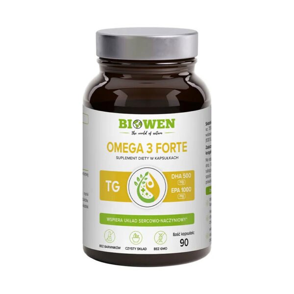 Omega 3 Forte 1000mg EPA, 500mg DHA 90 Kapsułek BIOWEN NaszeNaturalne Suplement-omega-3-forte-1000mg-epa,-500mg-dha-90-kaps-1
