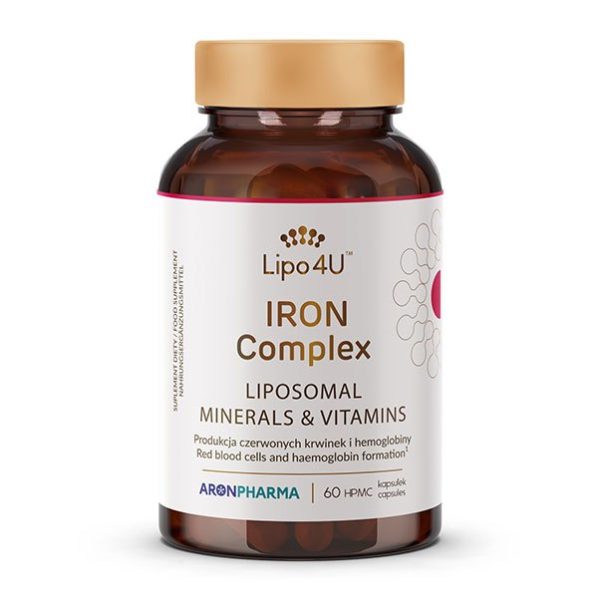 Żelazo Liposomalne IRON Complex Lipo4U 60 Kapsułek AronPharma NaszeNaturalne Zelazo Liposomalne Iron Complex Lipo U Kapsulek Aronpharma