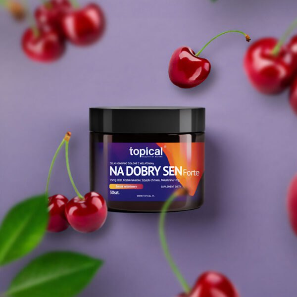 Żelki Konopno-Ziołowe z CBD i Melatoniną Na Dobry Sen FORTE 30 Żelek Topical NaszeNaturalne Żelki-konopne-z-melatoniną-na-dobry-sen-forte-30szt.-topical-3