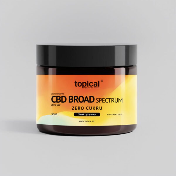 Żelki Konopne “Broad Spectrum” CBD 25mg Bez Cukru 30 Żelek Topical NaszeNaturalne Żelki-konopne-z-cbd-broad-spectrum-25mg-bez-cukru-30szt-2