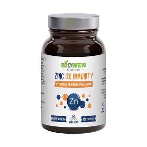 Zinc 3X Immunity, Cynk Complex+ 100 Kapsułek BIOWEN NaszeNaturalne Cynk Biowen