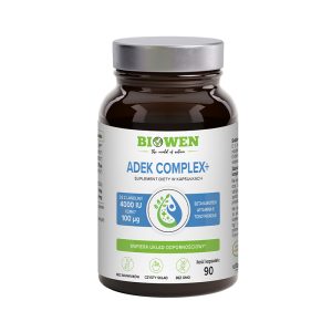 Witaminy ADEK Complex+ 90 kapsułek Biowen NaszeNaturalne Naszenaturalne Pl Biowen Witamina Adek W Kapsulkach Ean E