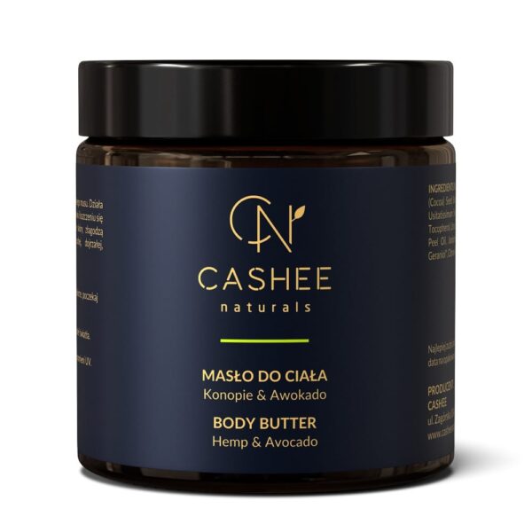 Masło Do Ciała Konopie i Awokado 120ml Cashee Naturals NaszeNaturalne Masło Do Ciała Konopie I Awokado