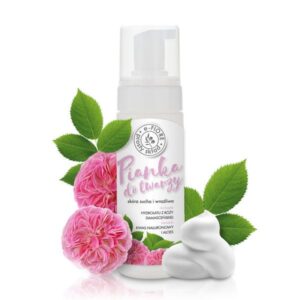 Odmładzająca Pianka do Mycia Twarzy z Różą Damasceńską 150ml E-Fiore NaszeNaturalne Odmładzająca Pianka Do Mycia Twarzy Na Bazie Hydrolatu Z Róży Damasceńskiej