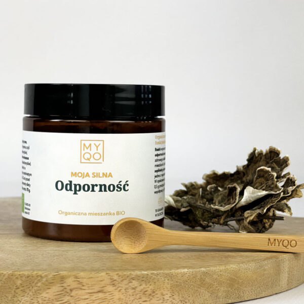 Organiczna mieszanka z grzybów Moja Silna Odporność 70g. MYQO NaszeNaturalne Organiczna Mieszanka Z Grzybów Moja Silna Odporność 70g 2