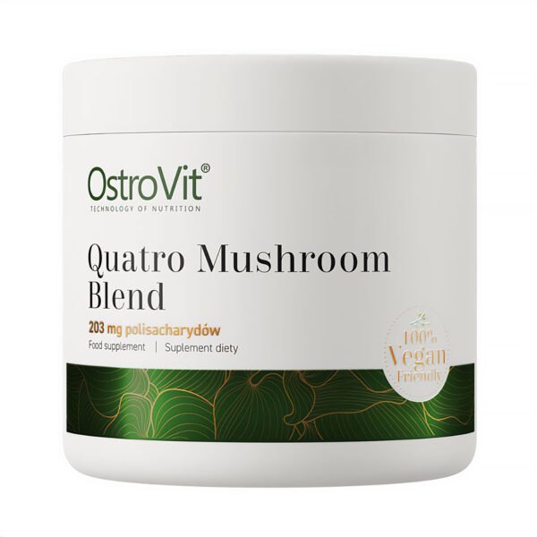Naturalny ekstrakt z grzybów Quatro Mushroom Blend VEGE 100g OstroVit NaszeNaturalne Ostrovit Quatro Mushroom Blend Vege 100g 1