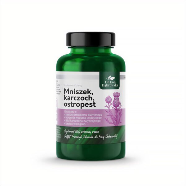 Suplement diety Mniszek, Karczoch, Ostropest 60 kaps. Dr Ewa Dąbrowska NaszeNaturalne Suplement Diety Mniszek Karczoch Ostropest 60 Kaps Dr Ewa Dąbrowska