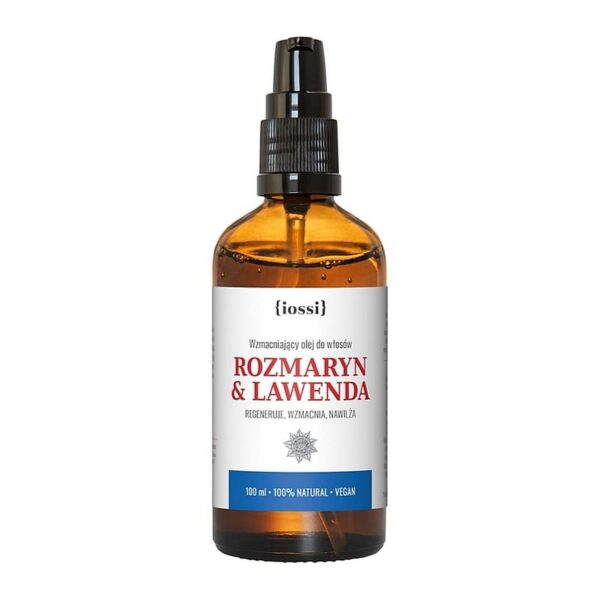 Wzmacniający olejek do włosów Rozmaryn i Lawenda 100ml Iossi NaszeNaturalne Wzmacniający Olejek Do Włosów