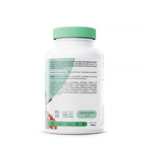 Suplement diety Cordyceps 1200mg, 120 kapsułek wegańskich Osavi NaszeNaturalne Suplement-diety-cordyceps-1200mg,-120-kapsułek-wegańskich-osavi-2