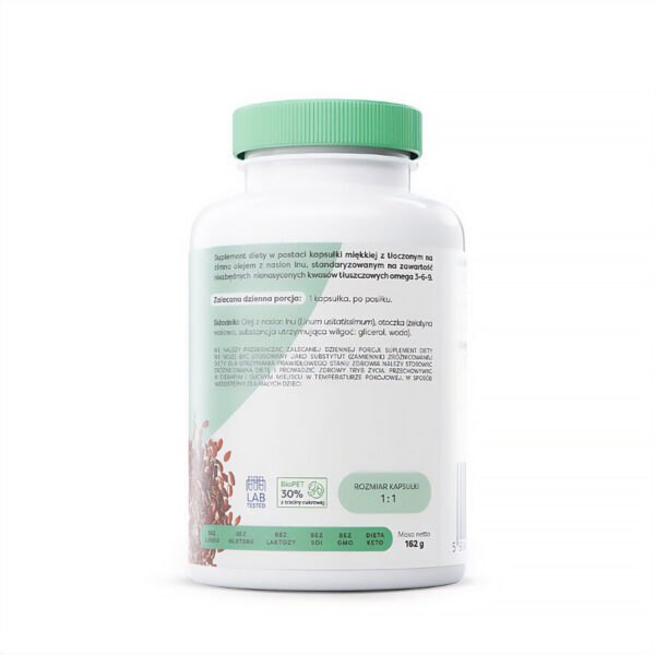 Suplement diety Omega 3-6-9 Olej Lniany 1000mg, 120 kapsułek Osavi NaszeNaturalne Suplement-diety-omega-3-6-9-olej-lniany-1000mg,-120-kapsułek-osavi-2