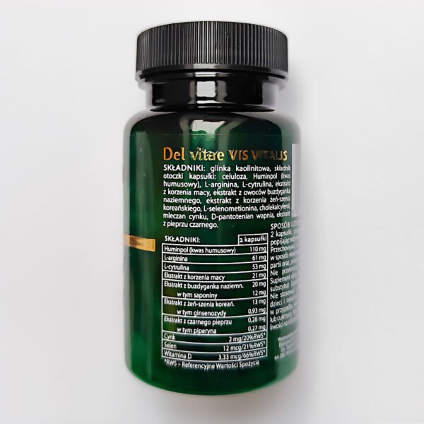 Suplement Diety Del Vitae VIS VITALIS 60 kaps. Królewskie Ogrody NaszeNaturalne Suplement-diety-del-vitae-vis-vitalis-60-kaps.-królewskie-ogrody-2