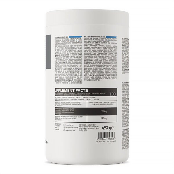 Suplement diety Monohydrat Kreatyny 3300mg 400 kaps. Ostovit NaszeNaturalne Suplement-diety-monohydrat-kreatyny-3300mg-400-kaps-3