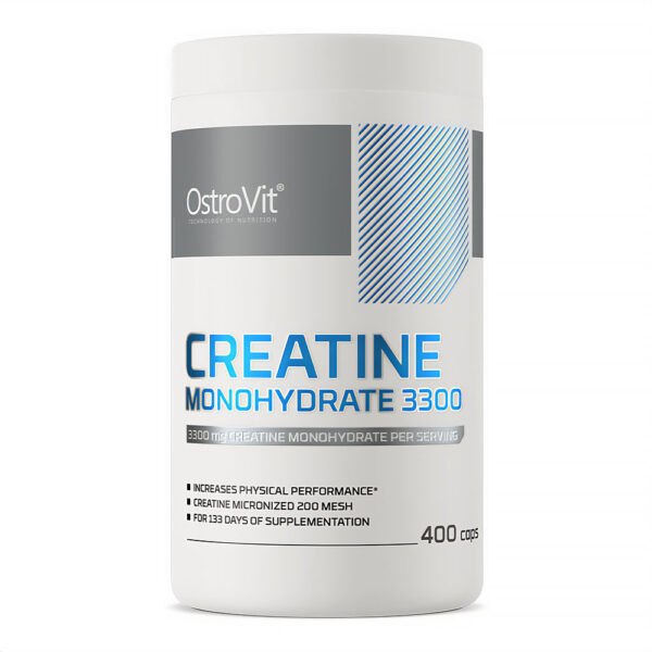 Suplement diety Monohydrat Kreatyny 3300mg 400 kaps. Ostovit NaszeNaturalne Suplement-diety-monohydrat-kreatyny-3300mg-400-kaps