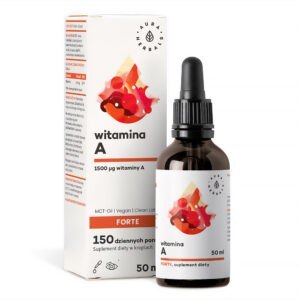 Witamina A Forte 1500 mcg MCT-Oil w kroplach 50 ml Aura Herbals NaszeNaturalne Witamina-a-forte-1500-mcg-mct-oil-w-kroplach-50-ml-aura-herbals-1